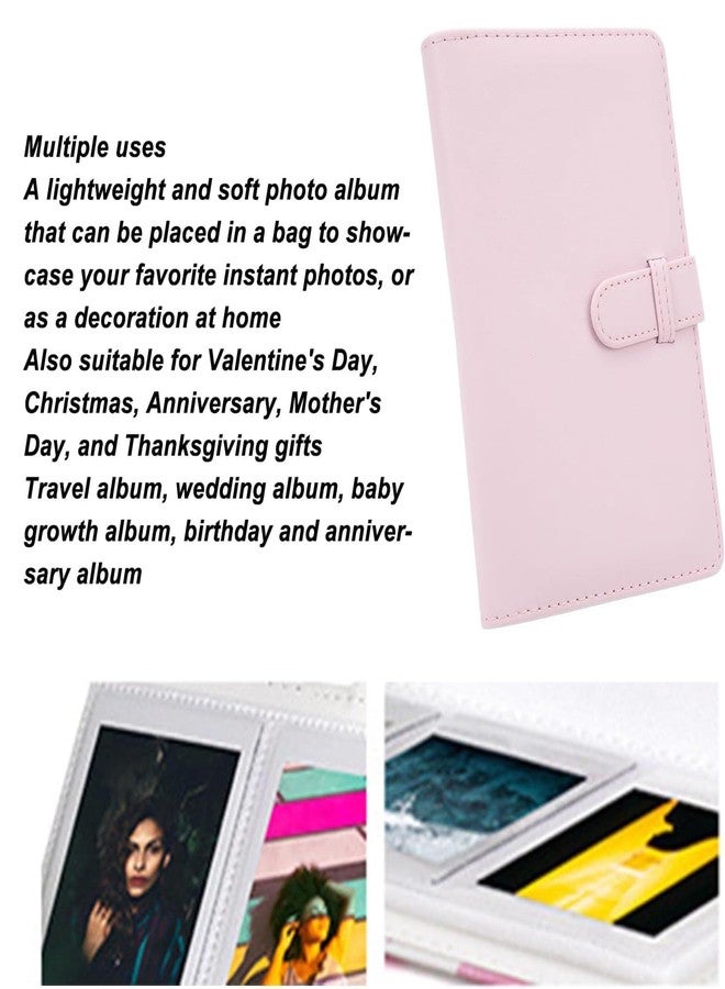 ZENKO Photo Album with 108 Pockets for Fujifilm Instax Mini 9/8/90/25/11/12 - Clay & Magnetic P Frames (Set of 5) (Blossom Pink) - Image 3